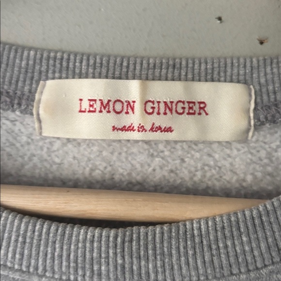 Lemon Ginger DRAKE Collegiate Sweatshirt – Grey/Blue - Picture 3 of 6